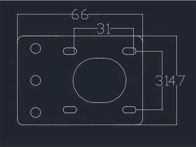 Alt view image 2 of 3 - Funssor aluminum NEMA 17 Stepper Motor Mounting Plate adjustable 42 motor Fixing Bracket For Reprap CNC 2020 Profiles D-bot core