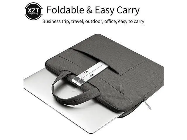 Alt view image 2 of 6 - Laptop Stand Height Adjustable Aluminum Non-slip Laptop Riser Holder Portable For Notebook Macbook Foldable Tablet Stand