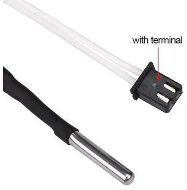 Alt view image 3 of 3 - BIQU 3D Printer Parts 1M/2M HT-NTC100K Thermistor Temperature Sensor for High Temperature Filament 350 Degrees