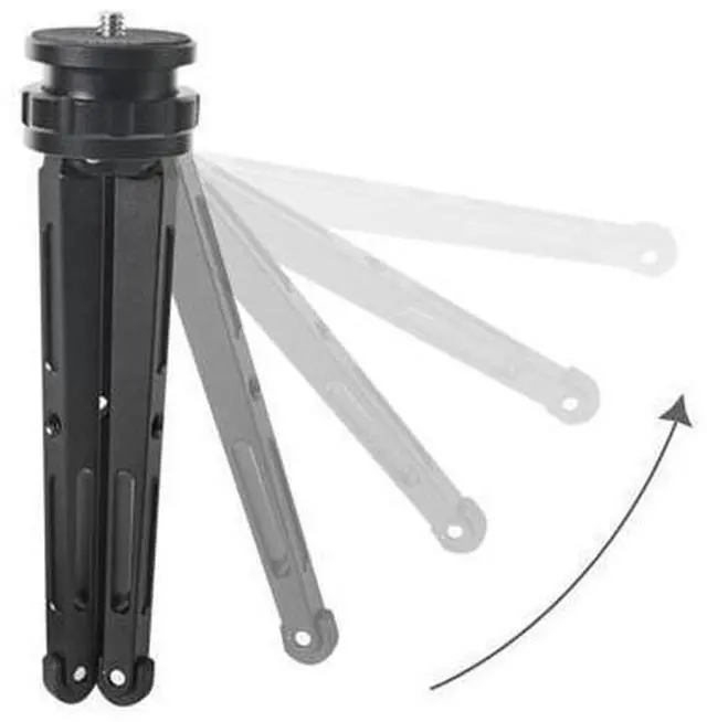 Alt view image 4 of 4 - Mini Tripod Stand Base Aluminum Alloy Multi-Angle Adjustment Tripod for Slr Camera/Smartphone/Ball Head/Monopods