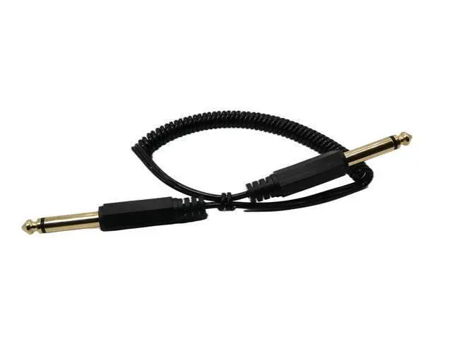 Alt view image 2 of 4 - Câble Audio Mono mâle/mâle rétractable de 6.35mm, câble spiralé pour guitare et basse