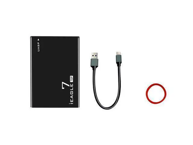 Alt view image 4 of 5 - JEYI Mobile Hard Disk Enclosure VLI VL716 TYPE C USB3.1 Supports 7mm Hard Disk Enclosure Aluminum Shockproof