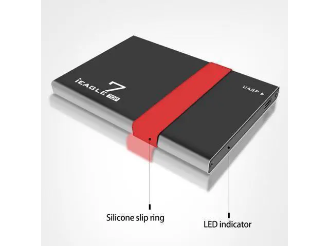 Alt view image 5 of 5 - JEYI Mobile Hard Disk Enclosure VLI VL716 TYPE C USB3.1 Supports 7mm Hard Disk Enclosure Aluminum Shockproof