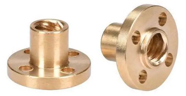 Main image of BIQU 3D printer parts Copper Trapezoidal Screw Nut for T8 Screw T8 nuts stepper motor, rail screw
