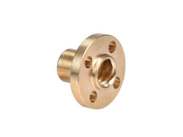 Alt view image 2 of 3 - BIQU 3D printer parts Copper Trapezoidal Screw Nut for T8 Screw T8 nuts stepper motor, rail screw