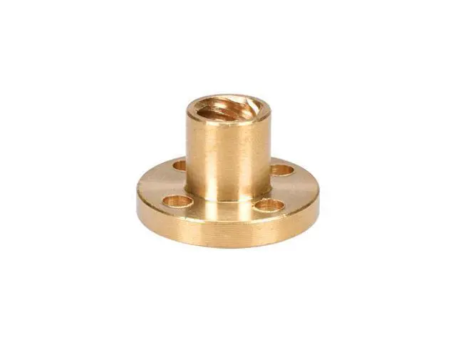 Alt view image 3 of 3 - BIQU 3D printer parts Copper Trapezoidal Screw Nut for T8 Screw T8 nuts stepper motor, rail screw