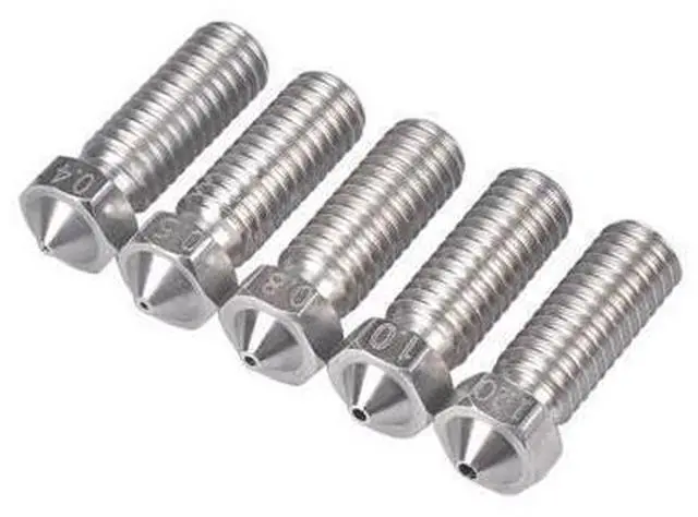 Alt view image 2 of 3 - 3D Printer Volcano Extra Lengthen stainless steel M6 Nozzle All Metal 0.6mm/0.8mm/1.0/1.2mm for 1.75mm/3.0mm