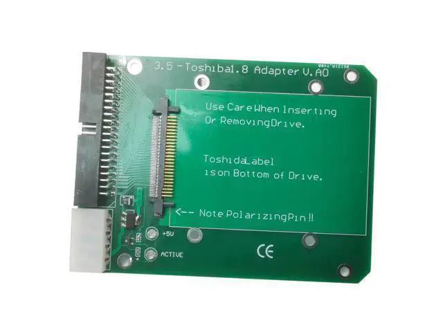 Alt view image 2 of 2 - Micro disque dur de Toshiba, adaptateur IDE 1.8, 50 broches, 3.5 "à 1.8", 40 broches