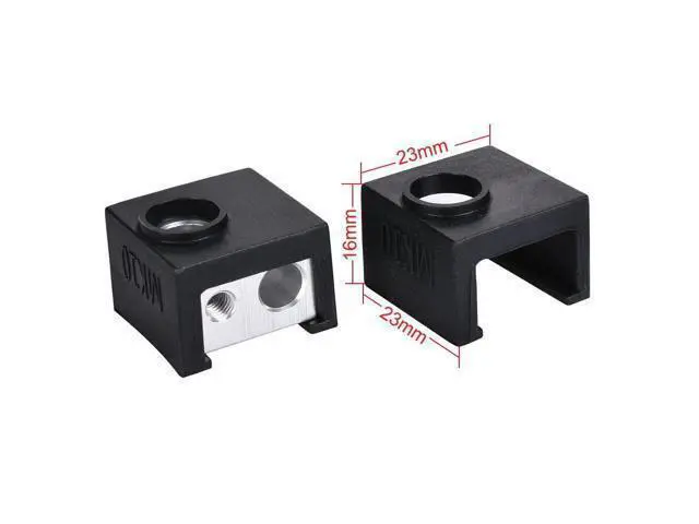 Alt view image 3 of 3 - 3D Printer Parts MK10 Silicone Sock Fit MK10 Aluminum Block Reprap J-head Hotend Extruder Heated Blcok Heater Block Cover
