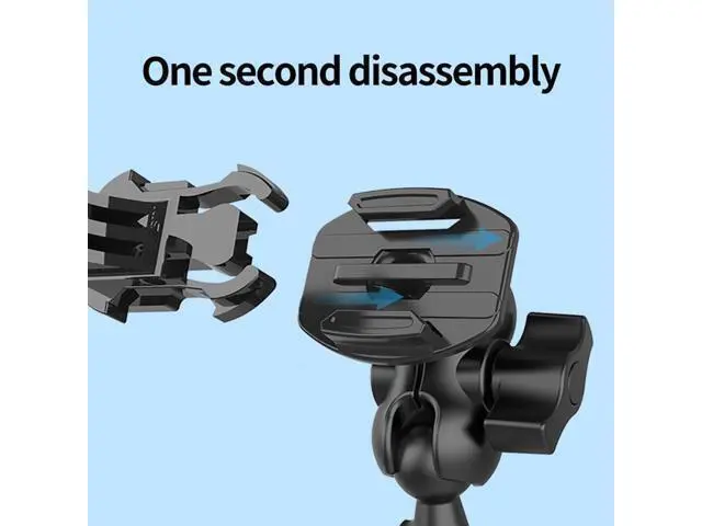 Alt view image 3 of 4 - Rear-View Mirror Bracket 360 Rotation Quick Release for Gopro Hero 9 8 7 6 5 Action Camera Motorcycle Anti-Shake Mount