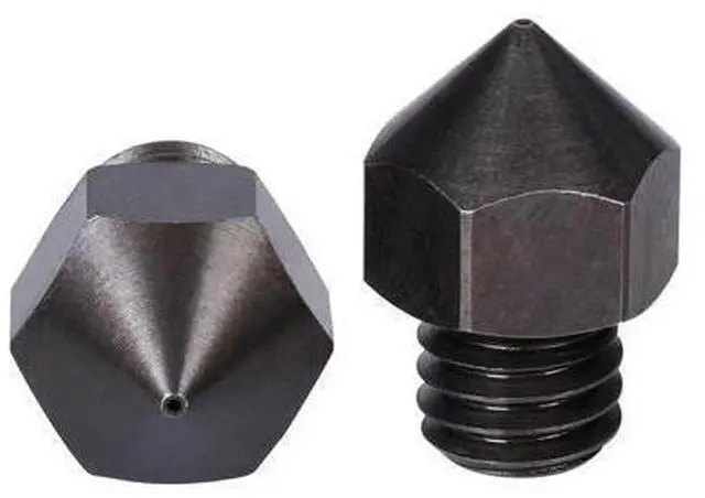 Alt view image 3 of 3 - MK8 Hardened steel Nozzle 0.2mm 0.4mm 0.6mm 0.8mm 3D Printers Parts Extruder Threaded 1.75mm Filament For J-Head Hotend Extruder