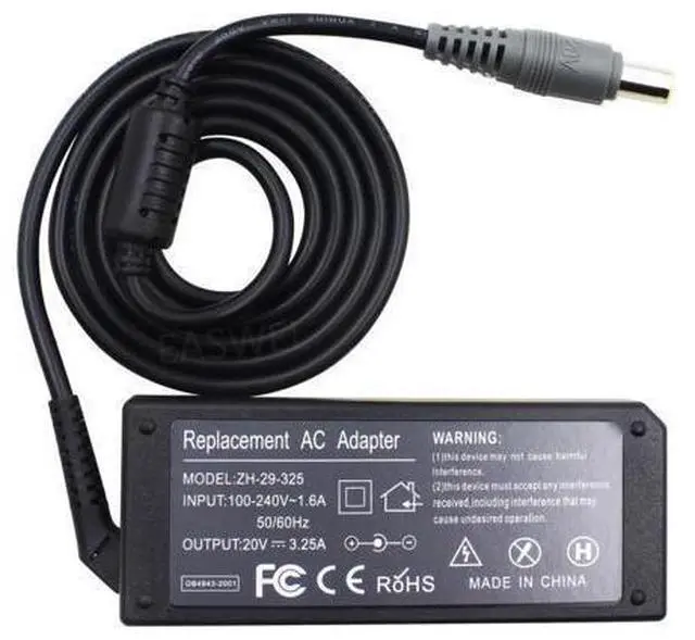 Main image of Cargador adaptador de CA para IBM, Lenovo ThinkPad X230, X230i, X120, L330, L521, X131e