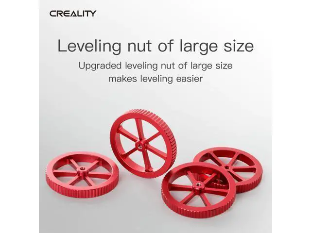 Alt view image 2 of 6 - 4PCS CREALITY Hotbed Leveling Nut Heated Bed Adjustment Nut 3D Printer Parts For Ender-3 Ender-5 CR-10 CR10S PRO Heatbed