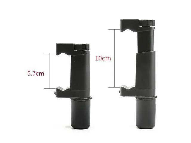Alt view image 4 of 4 - Universal Handheld Mobile Phone Clamp Mount Smartphone Clip with Handle Holder with Wrist Strap for Cell Phone
