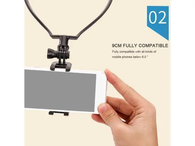 Alt view image 4 of 4 - Hands Free Neck Strap Holder Mount Bracket for Gopro Hero 10 9 8 7 6 5 4 3 Phone