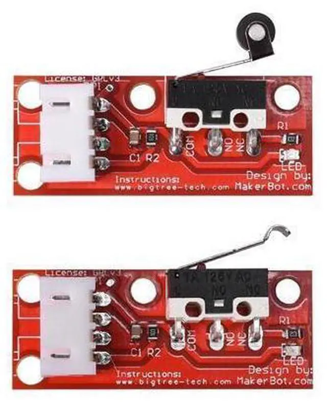 Alt view image 3 of 3 - 3D Prnter parts Mechanical Endstop without& with the wheel For Reprap ramps 1.4 3D printer With independent packing