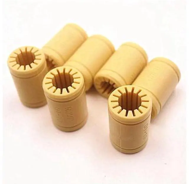 Main image of Funssor 7pcs 3D Printer Solid Polymer LM10UU Bearing 10mm shaft Drylin RJ4JP-01-10 for Prusa 3D Printer RepRap Flashforge