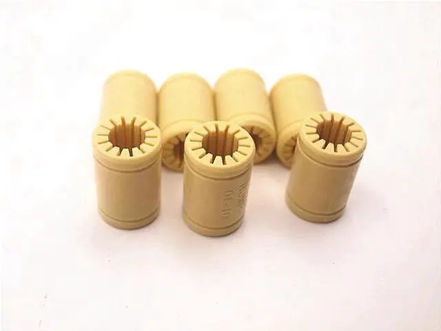 Alt view image 2 of 3 - Funssor 7pcs 3D Printer Solid Polymer LM10UU Bearing 10mm shaft Drylin RJ4JP-01-10 for Prusa 3D Printer RepRap Flashforge