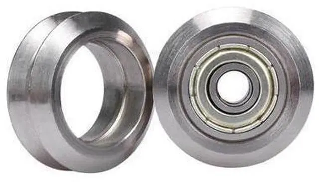 Main image of BIQU Reprap Openbuilds V-type wheel with 625ZZ Bearings Stainless steel Metal Double V Pulley Gear Aluminum For 3D Printer