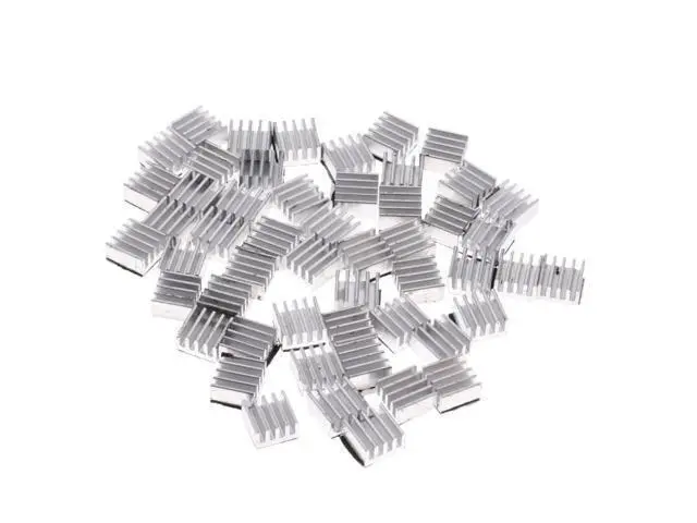 Alt view image 2 of 4 - Mini dissipateur thermique en aluminium, 5 pièces, ailette de refroidissement pour moteur pas à pas, contrôleur d'imprimante 3D