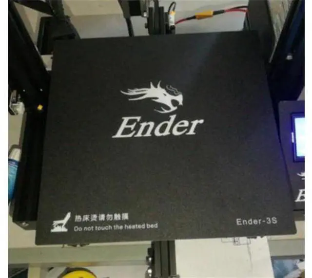 Main image of 1pc 235x235mm black Heated bed For Creality ENDER-3S 3D Printer Sticker Build Sheet build plate tape with 3M Backing
