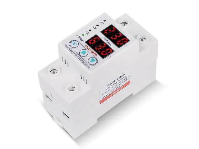 Alt view image 2 of 7 - 220V AC 63A Automatic Self-connectiong Over Or Under Voltage Protection Relay Protectors With Current Overload Protection