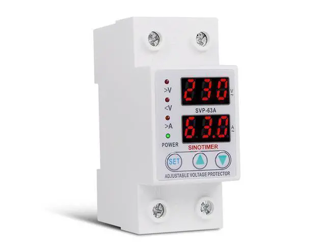 Alt view image 6 of 7 - 220V AC 63A Automatic Self-connectiong Over Or Under Voltage Protection Relay Protectors With Current Overload Protection