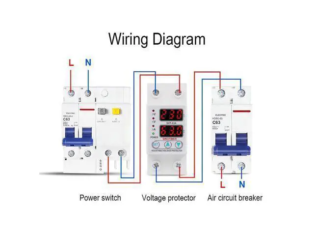 Alt view image 7 of 7 - 220V AC 63A Automatic Self-connectiong Over Or Under Voltage Protection Relay Protectors With Current Overload Protection