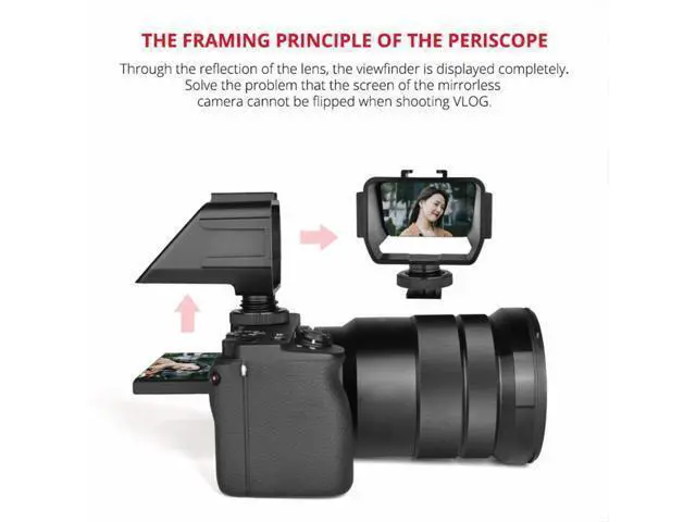 Alt view image 3 of 4 - YELANGU Camera Selfie Vlogging Flip Screen with Cold Shoe Bracket Mount Stand