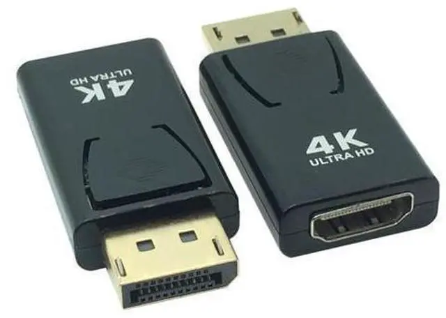 Main image of Adaptateurs mâle à femelle 4K Ultra HD 1080P, 3D, plaqué or, Port d'affichage vers HDTV, convertisseur DP pour PC HDTV