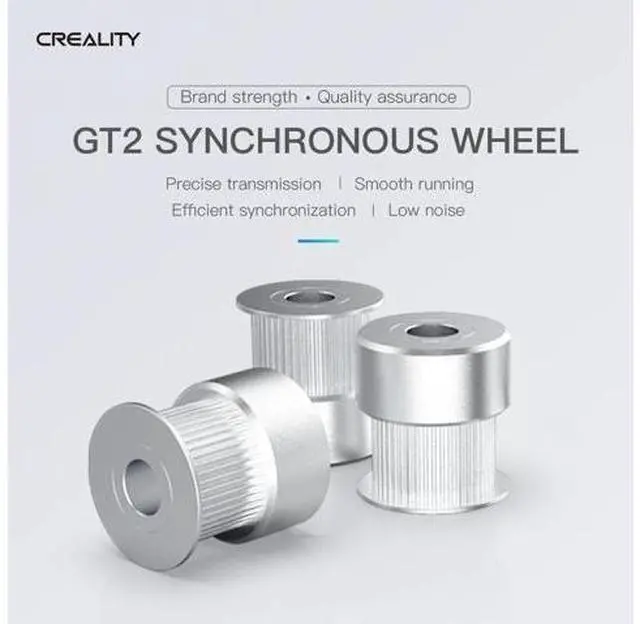 Main image of CREALITY 3D Printer Parts 3Pcs/Lot 2GT-D5-20 Gear Teeth-6mm Width Synchronous Wheel White For Sermoon D1