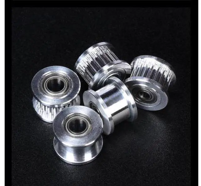 Alt view image 2 of 3 - GT2 Idler Timing Pulley 20 Tooth With/without Teeth Wheel Bore 3/4/5mm 3D Printer Parts For Prusa i3 MK3 GT2 Belt