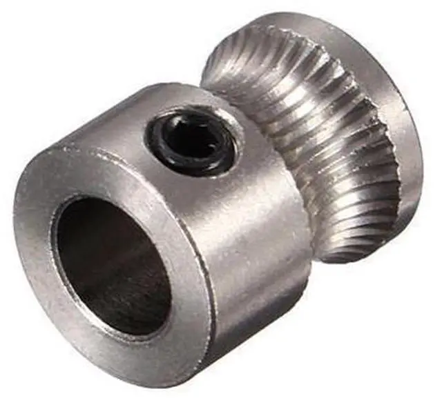 Main image of Funssor 3D Printer parts Stainless Steel MK8 Drive Gear For 1.75mm & 3mm Filament Extruder
