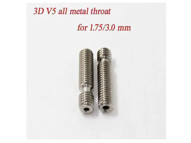 Alt view image 2 of 3 - 10PCS Stainless Steel 3D V5 all metal Heat Break Hotend Throat for 1.75 mm 3.00mm Filament 3d Printer !