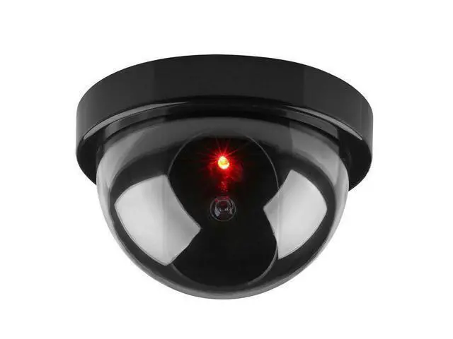 Alt view image 3 of 4 - Dummy Dome Surveillance Camera Fake Security CCTV with Flashing LED Light