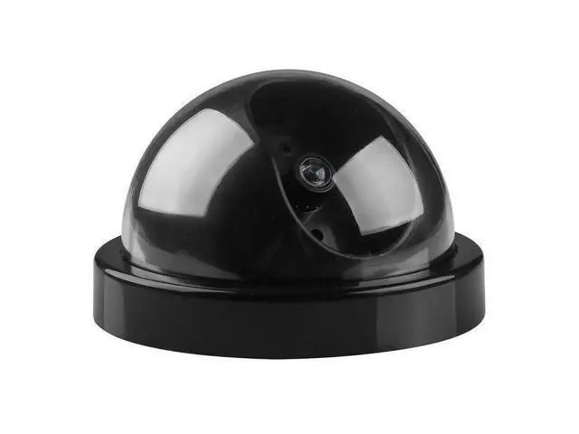 Alt view image 4 of 4 - Dummy Dome Surveillance Camera Fake Security CCTV with Flashing LED Light