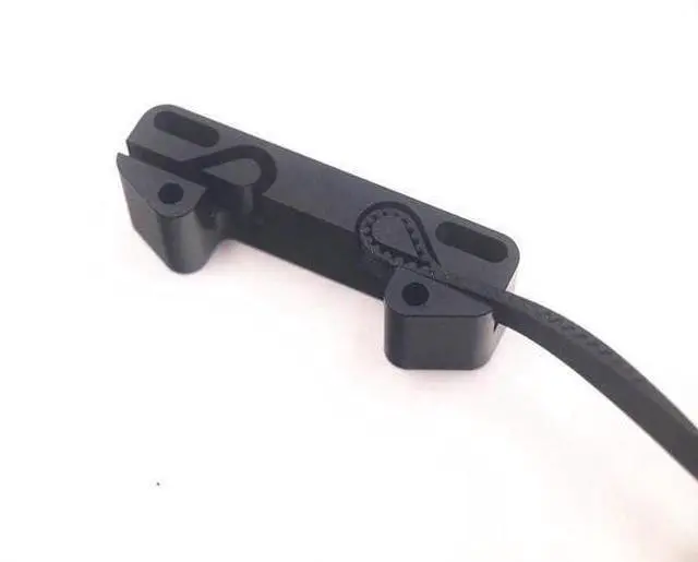 Alt view image 2 of 3 - Funssor black anodized aluminum Anet A8 X-Axis Tensioner Fixator and Tensioner for X-Belt