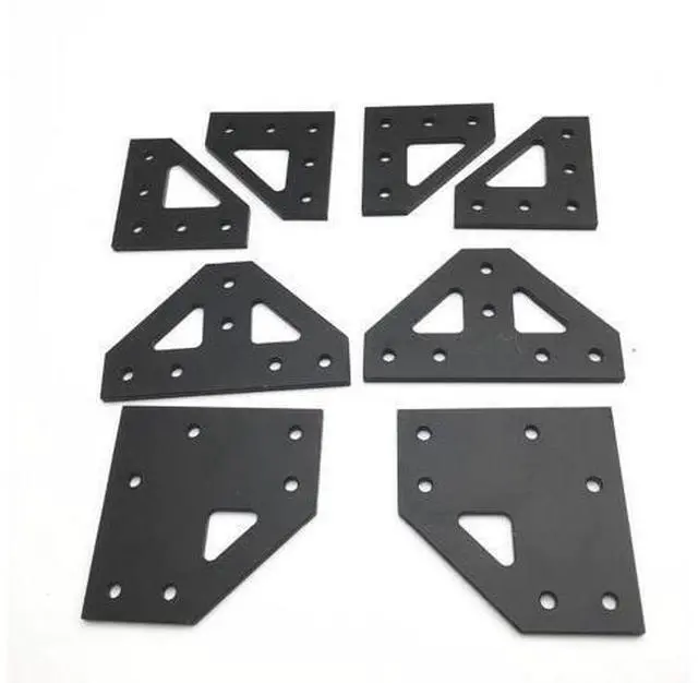 Main image of upgrade AM8 A8 4mm aluminum bottom tee plate top corner plate bottom corner plate kit for AM8 3D Printer Extrusion Metal Frame