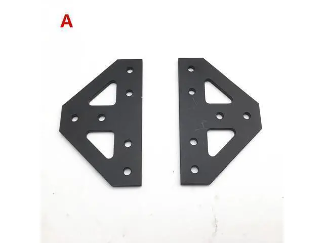 Alt view image 2 of 3 - upgrade AM8 A8 4mm aluminum bottom tee plate top corner plate bottom corner plate kit for AM8 3D Printer Extrusion Metal Frame