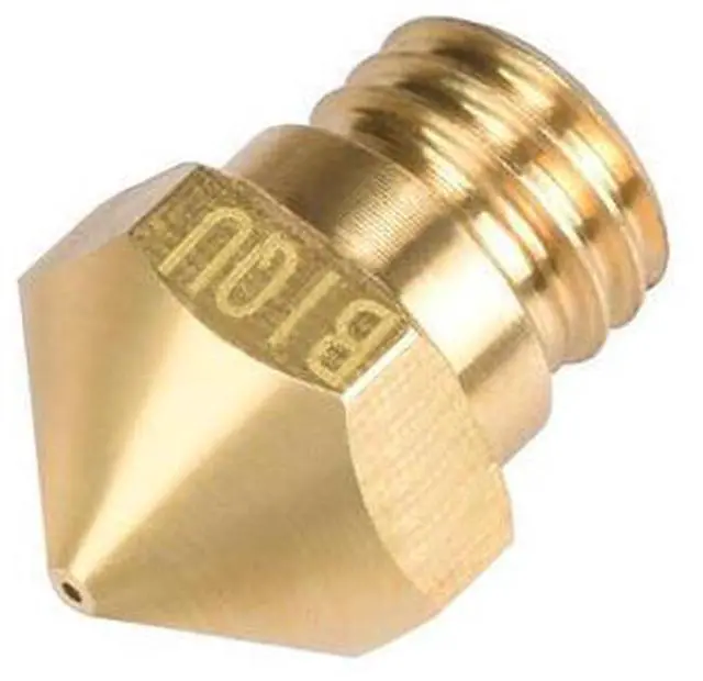 Alt view image 2 of 6 - 10pcs 3D Printer Parts MK10 Brass Nozzle M7 thread 0.2/0.3/0.4/0.6/0.8mm For 1.75mm Filament Hotend Extruder