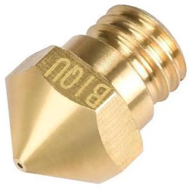 Alt view image 5 of 6 - 10pcs 3D Printer Parts MK10 Brass Nozzle M7 thread 0.2/0.3/0.4/0.6/0.8mm For 1.75mm Filament Hotend Extruder