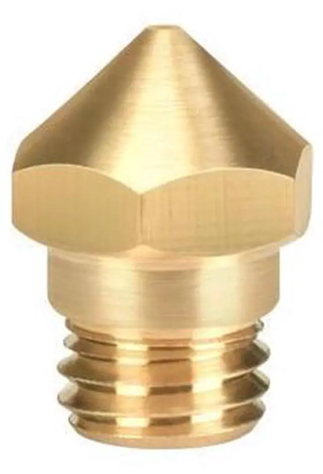 Alt view image 6 of 6 - 10pcs 3D Printer Parts MK10 Brass Nozzle M7 thread 0.2/0.3/0.4/0.6/0.8mm For 1.75mm Filament Hotend Extruder