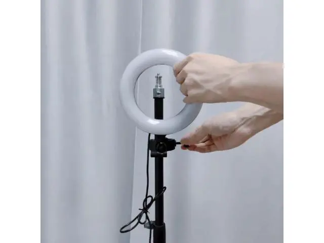 Alt view image 2 of 4 - Clamp Clip Stand Tripod Phone Microphone Ring Light LED Extension Fixed Bracket