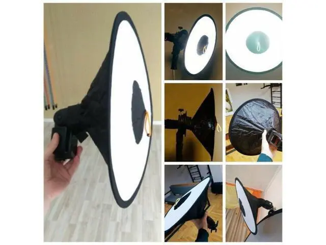 Alt view image 2 of 4 - 44cm Soft Light Box Camera Flash Light Speedlite Soft box Photo Speedlight