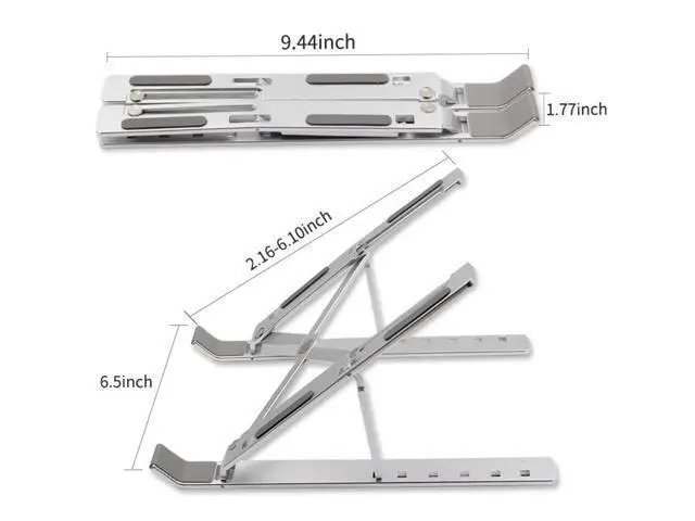 Alt view image 2 of 6 - Adjustable Laptop Stand Folding Portable Lapdesk For Laptop Office Lapdesk Foldable Ergonomic Notebook Stand Bracket Holder