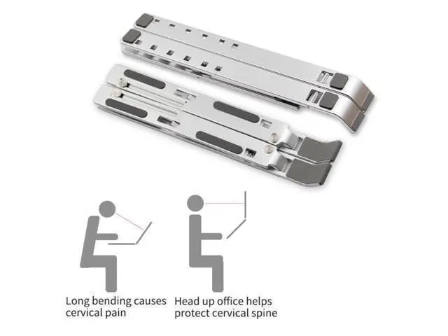 Alt view image 3 of 6 - Adjustable Laptop Stand Folding Portable Lapdesk For Laptop Office Lapdesk Foldable Ergonomic Notebook Stand Bracket Holder