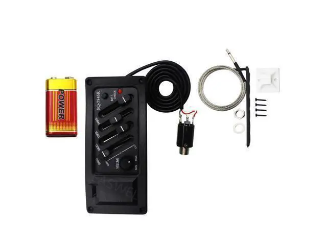 Alt view image 2 of 2 - ECUALIZADOR DE guitarra acústica, EQ-7545R piezoeléctrico, preamplificador, sintonizador, 4 bandas