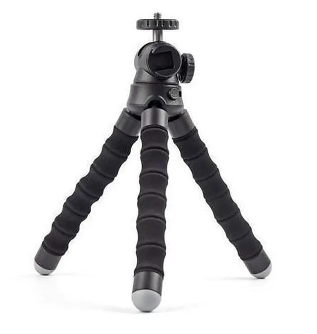 Alt view image 4 of 4 - Octopod Flexible Tripod Portable Lightweight Tripod Stand with Cold Shoe Mount for Smartphone DSLR Camera Selfie Live Broadcast