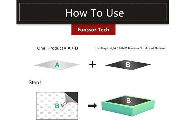 Alt view image 2 of 3 - 1pc Magnetic Print Bed Tape 80/150/300mm Square Build Plate Tape Surface Flex Plate