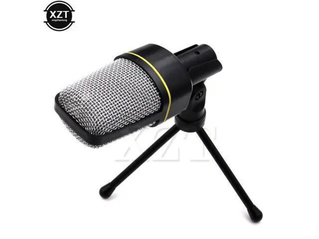 Alt view image 4 of 6 - The professional one-way voice microphone with stand is suitable for PC notebook MSN Skype supports live singing and chat